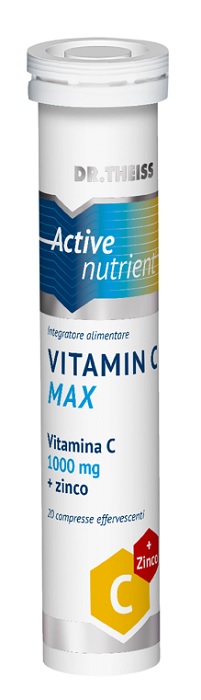 THEISS ACTIVE NUTRIENT VIT C MAX 20 COMPRESSE EFFERVESCENTI LIMONE 80 G - Pharmaleader