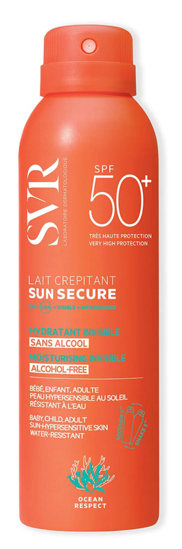 SUN SECURE LAIT CREPITANT SPF50+ 200 ML - Pharmaleader