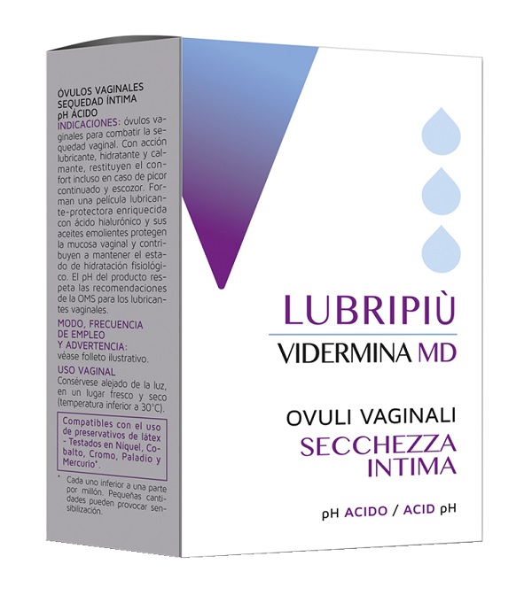 VIDERMINA LUBRIPIU' OVULI VAGINALI 2 BLISTER DA 5 OVULI - Pharmaleader