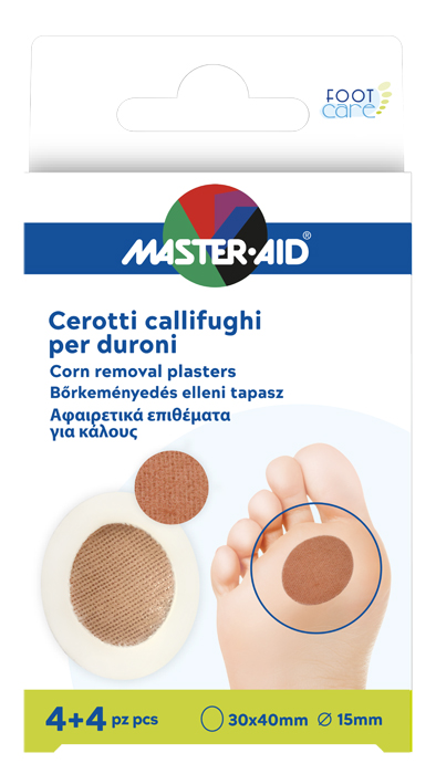 CEROTTO CALLIFUGO MASTER-AID FOOTCARE PER DURONI 4+4 PEZZI B1 - Pharmaleader