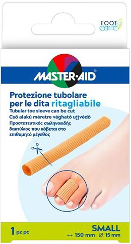 PROTEZIONE TUBOLARE MASTER-AID FOOTCARE RITAGLIABILE 15 CM 15 MM SMALL C6 - Pharmaleader