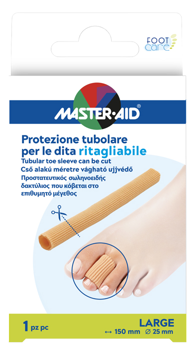 PROTEZIONE TUBOLARE MASTER-AID FOOTCARE RITAGLIABILE 15 CM 25 MM LARGE C8 - Pharmaleader