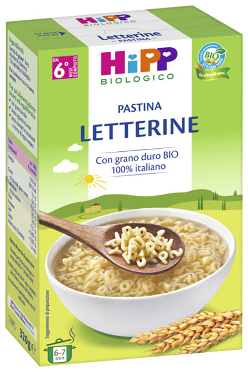 HIPP BIO PASTINA LETTERINE 320 G - Pharmaleader