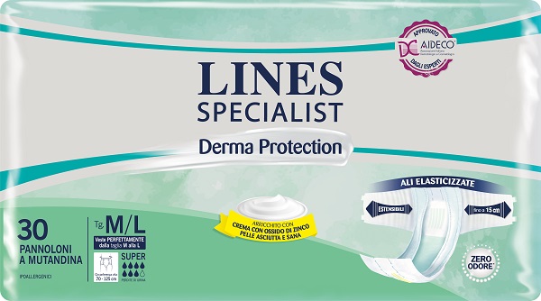 PANNOLONE A MUTANDINA LINES SPECIALIST DERMA SUPER M/L 30 PEZZI - Pharmaleader