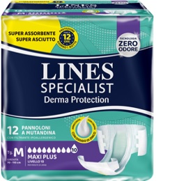 PANNOLONE A MUTANDINA LINES SPECIALIST DERMA MAXI XL 20 PEZZI - Pharmaleader