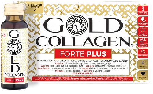 GOLD COLLAGEN FORTE PLUS 10 FLACONI DA 50 ML 5G COLLAGENE - Pharmaleader
