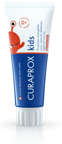 CURAPROX KIDS TOOTHPASTE STRAWBERRY FLAVOR 0 PPM 60 ML - Pharmaleader