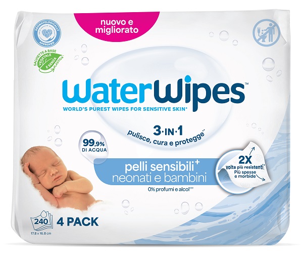 WATERWIPES BIO 4 X 60 PEZZI - Pharmaleader