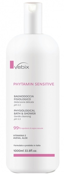 VEBIX PHYTAMIN PELLI SENSIBILI BAGNODOCCIA FISIOLOGICO 1000 ML - Pharmaleader