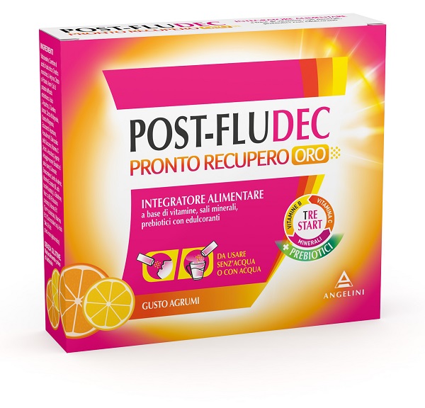 POSTFLUDEC AGRUMI PRONTO RECUPERO ORO 12 BUSTINE - Pharmaleader