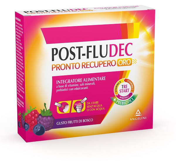 POSTFLUDEC FRUTTI DI BOSCO PRONTO RECUPERO ORO 12 BUSTINE - Pharmaleader