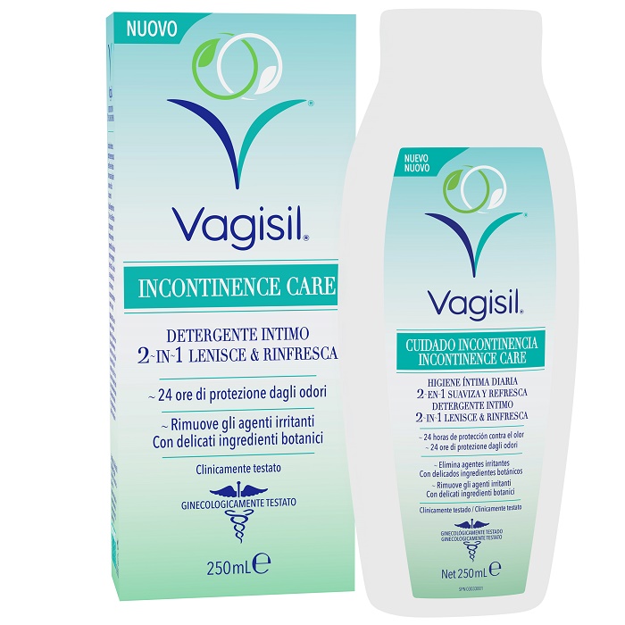 VAGISIL INCONTINENCE CARE DETERGENTE INTIMO 2IN1 LENISCE & RINFRESCA 250 ML - Pharmaleader