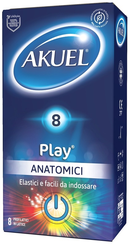 PROFILATTICO AKUEL PLAY ANATOMICO 8 PEZZI - Pharmaleader