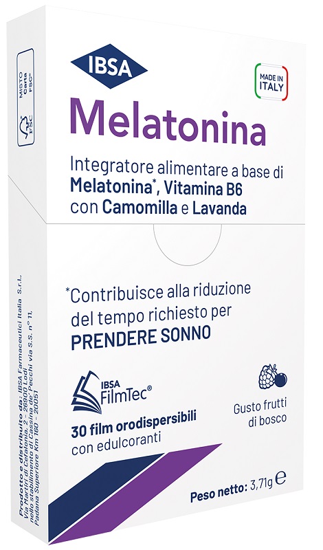 MELATONINA IBSA 30 FILM ORALI - Pharmaleader