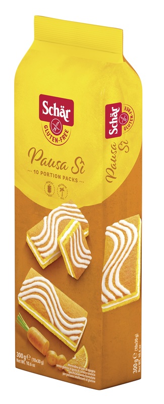 SCHAR PAUSA SI' MERENDINE DI PAN DI SPAGNA AL GUSTO DI CAROTA E ARANCIA 10 PORZIONI DA 30 G - Pharmaleader