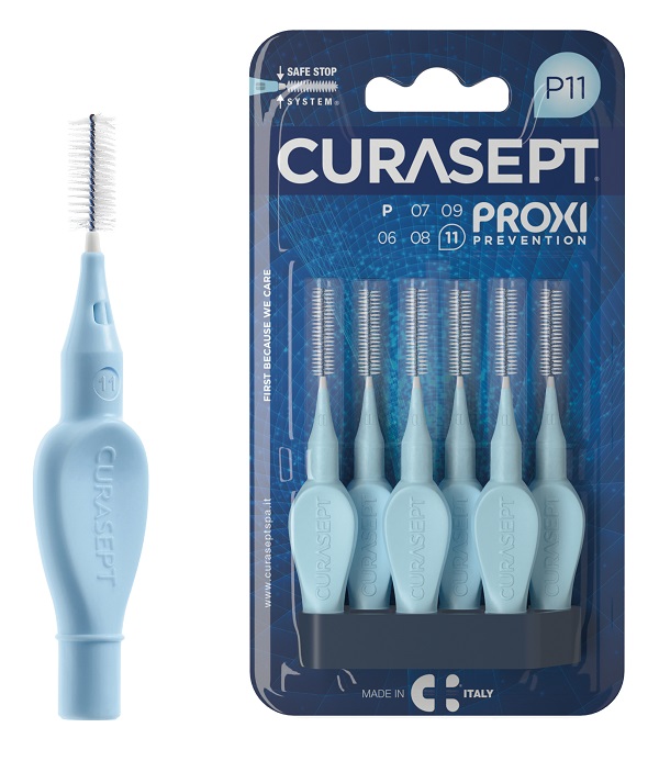 CURASEPT PROXI P11 AZZURRO/LIGHT BLUE 6 PEZZI - Pharmaleader