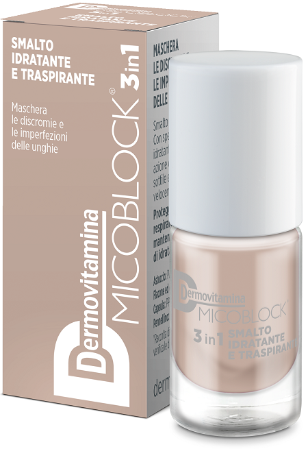 DERMOVITAMINA MICOBLOCK 3IN1 SMALTO IDRATANTE E TRASPIRANTE BEIGE 5 ML - Pharmaleader