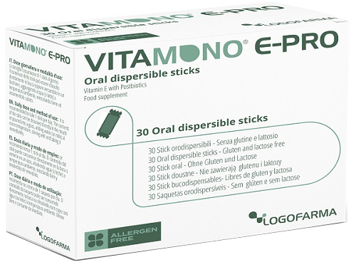 VITAMONO E-PRO 30 STICK ORODISPERSIBILI DA 1,1 G - Pharmaleader