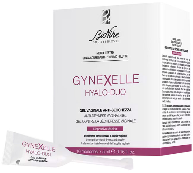 GYNEXELLE HYALO-DUO GEL VAGINALE ANTI-SECCHEZZA 10 PEZZI DA 15 ML - Pharmaleader