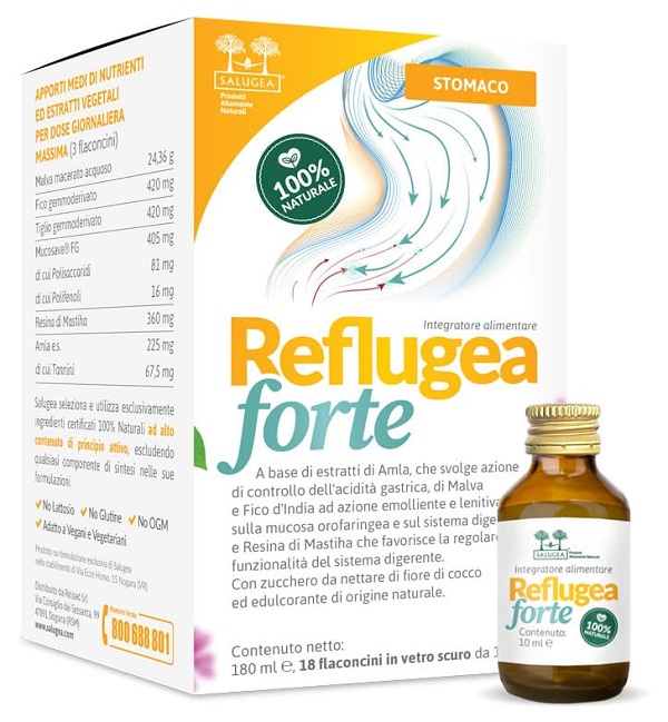 SALUGEA REFLUGEA FORTE 18 FLACONCINI DA 10 ML - Pharmaleader