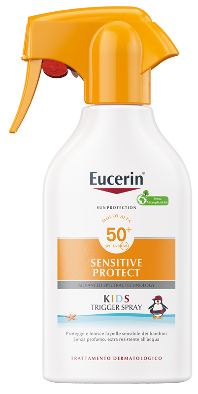 EUCERIN SUN KIDS SENSITIVE PROTECT SPF50+ TRIGGER SPRAY 250 ML - Pharmaleader