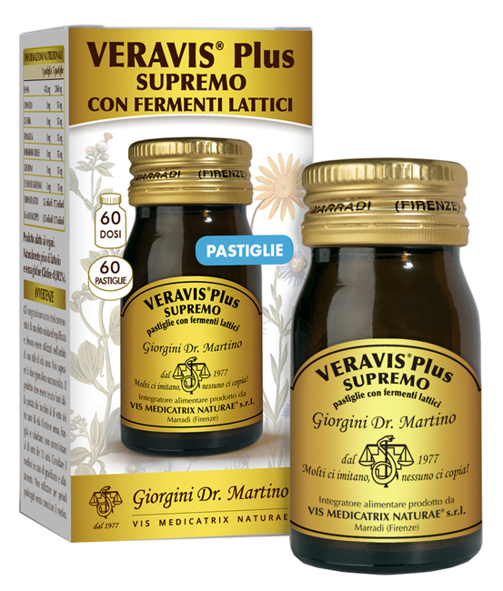 VERAVIS PLUS SUPREMO 60 PASTIGLIE FERMENTI LATTICI - Pharmaleader