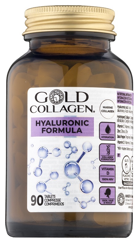 GOLD COLLAGEN HYALURONIC 90 COMPRESSE - Pharmaleader