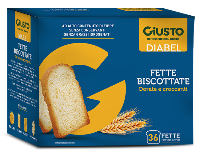 GIUSTO DIABEL FETTE BISCOTTATE 300 G - Pharmaleader