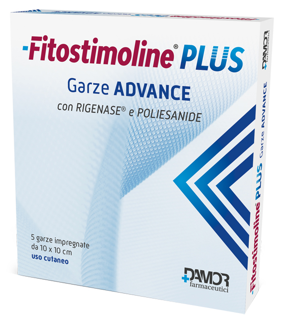 FITOSTIMOLINE PLUS GARZE ADVANCE IMPREGNATE 10X10 CM 5 PEZZI - Pharmaleader