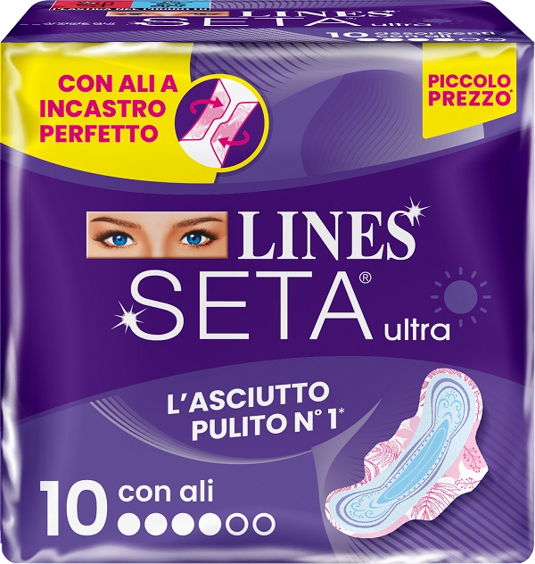 LINES SETA ULTRA ASSORBENTI ALI DWCT 10 PEZZI - Pharmaleader
