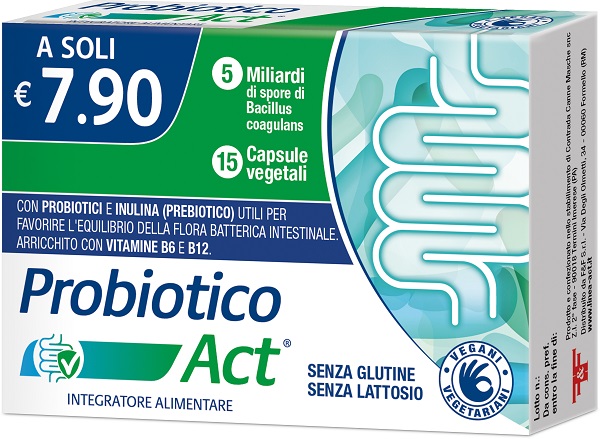 PROBIOTICO ACT 15 CAPSULE VEGETALI - Pharmaleader