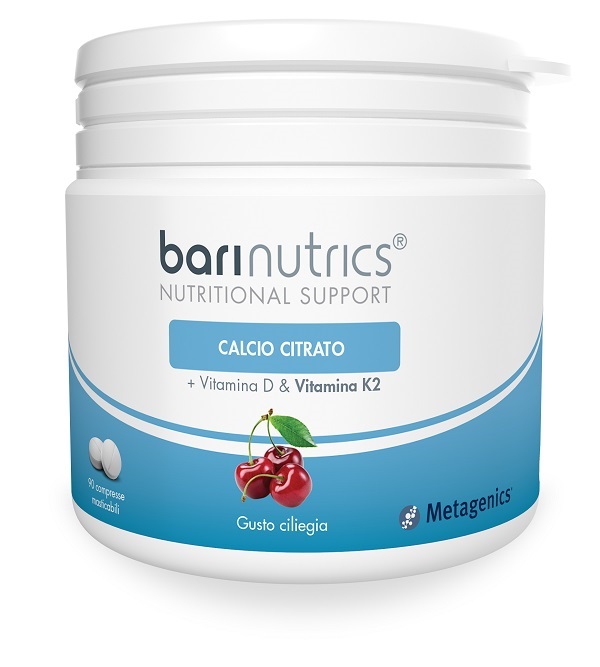 BARINUTRICS CALCIO CITRATO K2 CILIEGIA 90 COMPRESSE - Pharmaleader