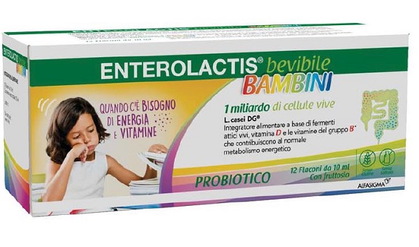 ENTEROLACTIS BAMBINI BEVIBILE 12 FLACONI DA 10 ML - Pharmaleader