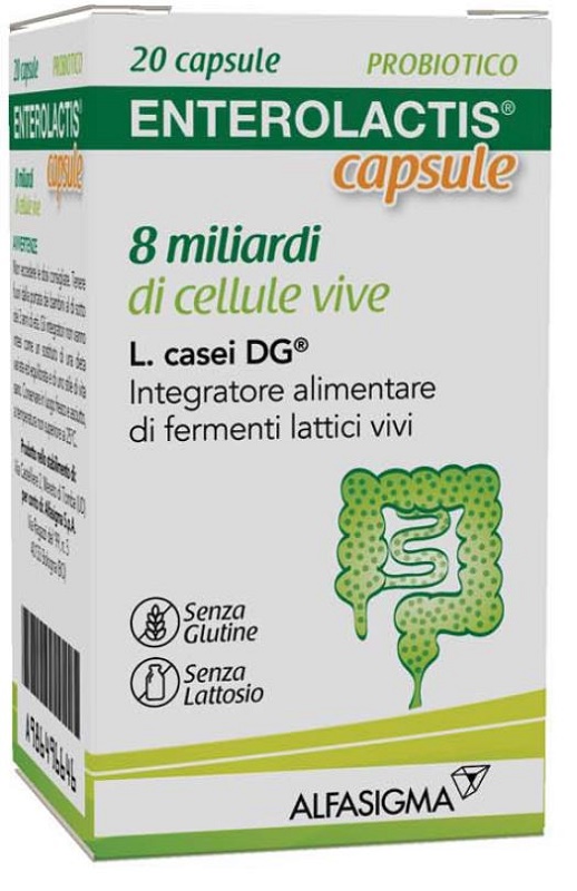 ENTEROLACTIS 20 CAPSULE 8 MILIARDI DI CELLULE VIVE - Pharmaleader
