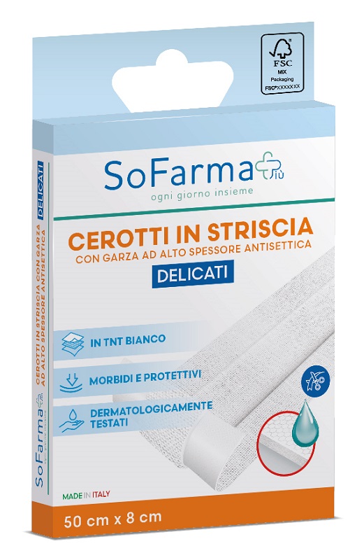 CEROTTO DELICATO STRISCIA 50X8 CM SOFARMAPIU' - Pharmaleader