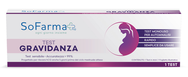 TEST AUTODIAGNOSTICO GRAVIDANZA SOFARMAPIU' - Pharmaleader