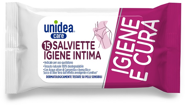 UNIDEA CARE SALVIETTE UMIDIFICATE PER IGIENE INTIMA 15 PEZZI - Pharmaleader