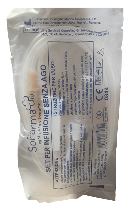 DEFLUSSORE SENZA AGO GAUGE 21 SOFARMAPIU' - Pharmaleader