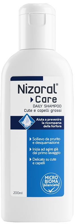 NIZORAL CARE DAILY SHAMPOO CUTE & CAPELLI GRASSI 200 ML - Pharmaleader
