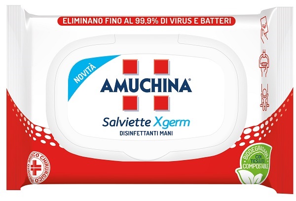 AMUCHINA XGERM SALVIETTINE MANI 20 PEZZI - Pharmaleader