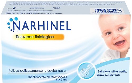 SOLUZIONE FISIOLOGICA PER ASPIRATORE NASALE NARHINEL 60 FLACONCINI DA 5 ML - Pharmaleader