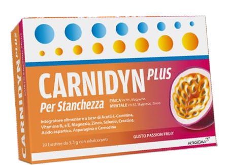 CARNIDYN PLUS 20 BUSTINE DA 5,3 G GUSTO PASSION FRUIT - Pharmaleader